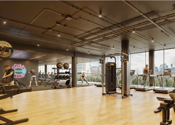 Gimnasio apartamentos flexibles en Valdebebas